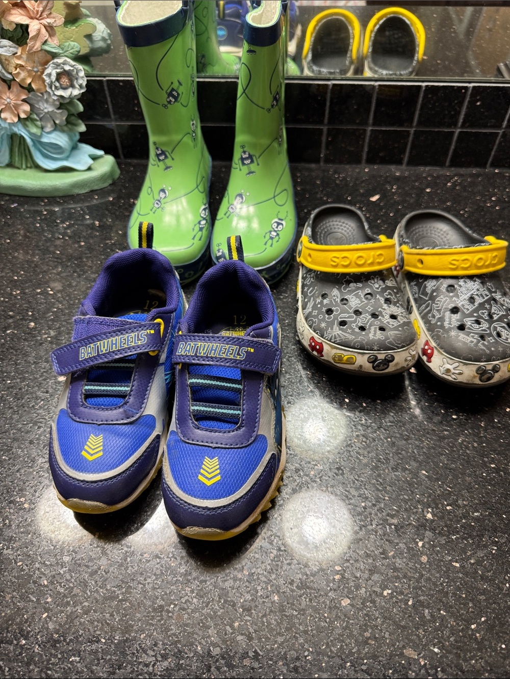 Blue Kids Athletic Sneakers - Velcro Closure